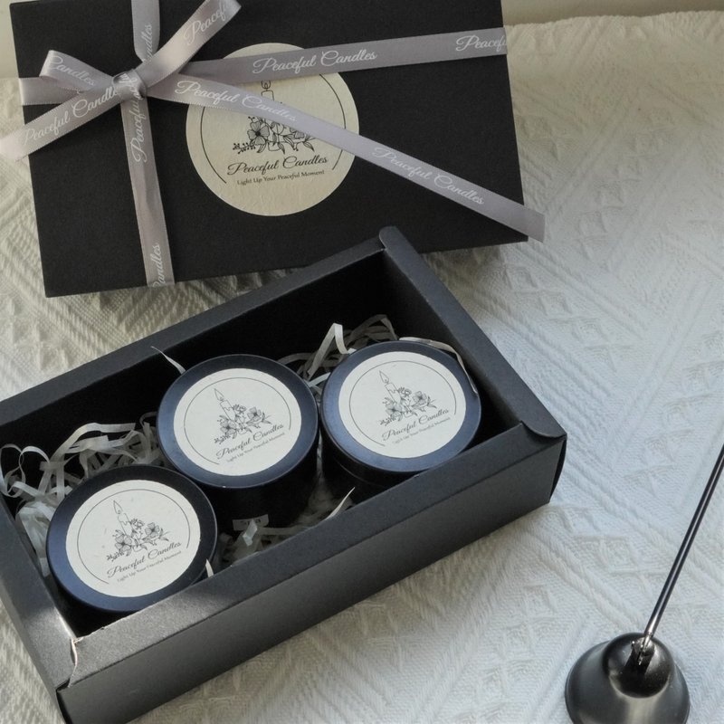 容器蜡烛套装 - 蜡烛/烛台 - 蜡 白色