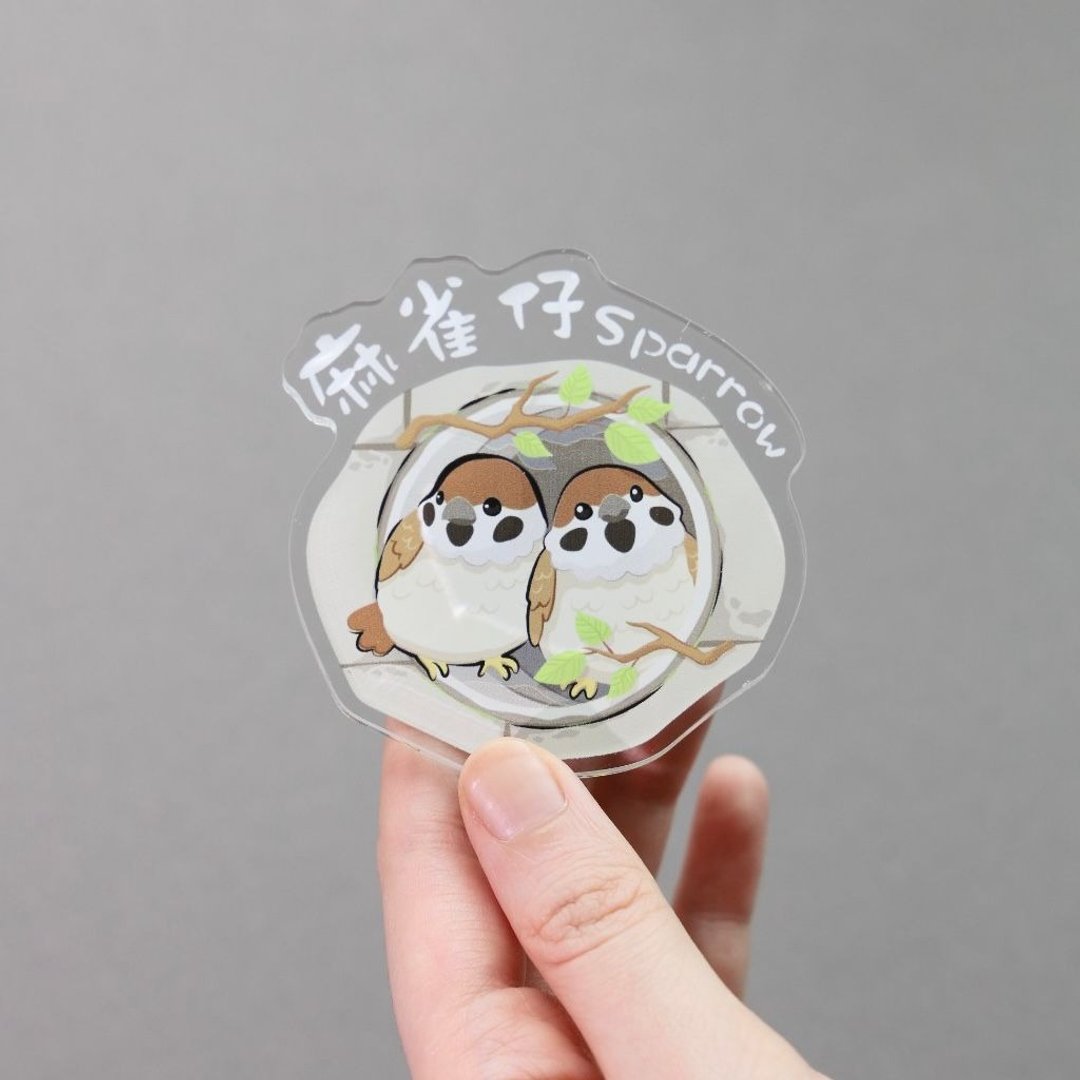 麻雀仔磁石贴 - 香港特色系列 - 冰箱贴/磁贴 - 塑料 多色