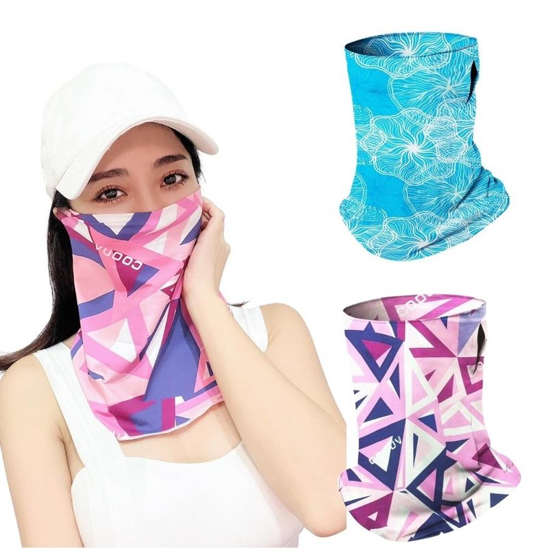 【MEGA COOUV】新升级胶原蛋白款-防晒凉感多功能面罩UV-508-1 - 口罩 - 其他材质 紫色