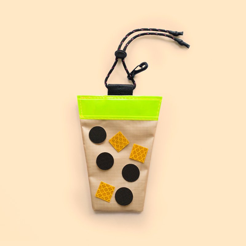 手作反光手摇饮-奶茶+珍珠QQ  夜间反光吊饰  安全上路 - 自行车/周边 - 防水材质 卡其色