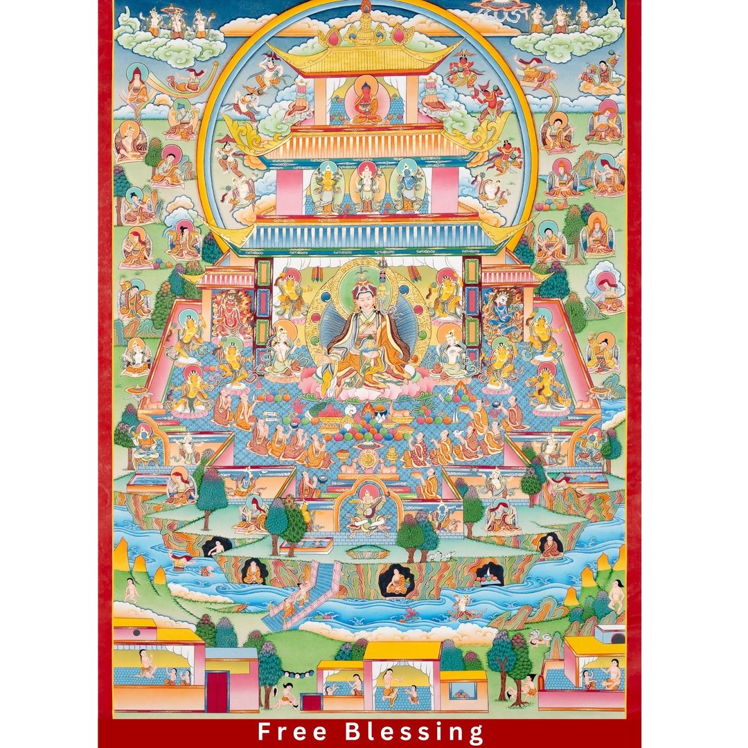 24K黄金复古古鲁辛刚传统唐卡画作 - 墙贴/壁贴 - 其他材质 多色