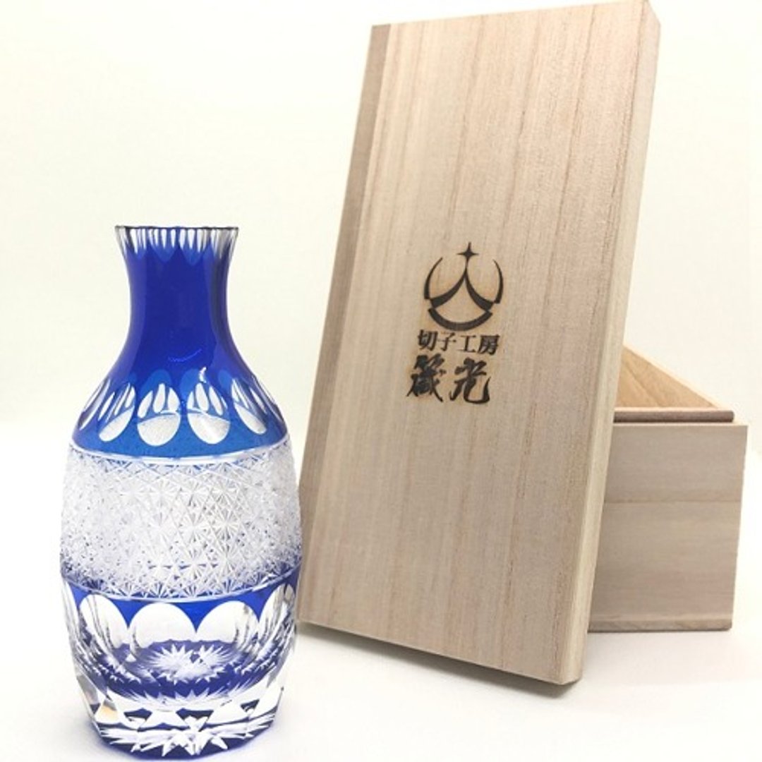 清酒瓶、菊花纲和龟甲 - 茶具/茶杯 - 玻璃 
