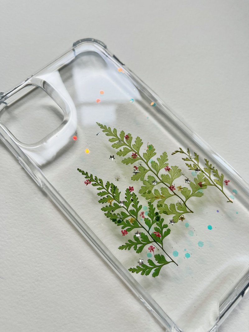 圣诞树 押花 手机壳 礼物 IPhone 15 pro - 手机壳/手机套 - 塑料 绿色