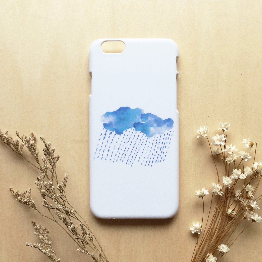 疗愈雨天//原创手机壳-    iPhone, Samsung, oppo - 手机壳/手机套 - 塑料 蓝色