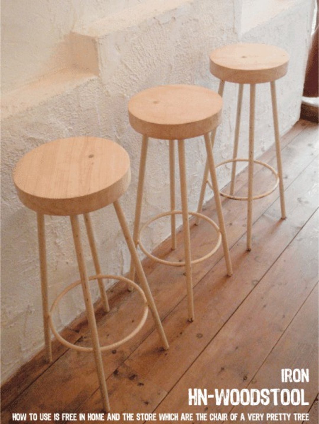 Limited quantity WS-H740-N chair chair high stool iron chair counter chair stool made to order - 其他家具 - 木头 