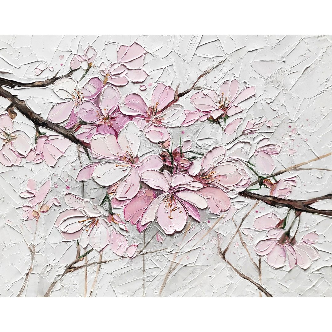 艺术 / 画 / 樱花 / 绘画 / 手绘 / 原绘 / 油画 / 樱花画 / 墙艺 - 海报/装饰画/版画 - 其他材质 白色