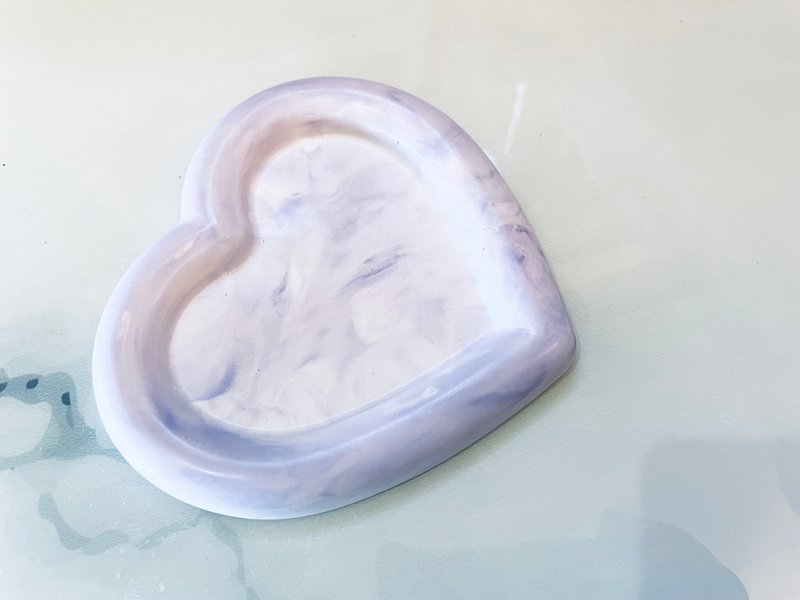 手作恋人艺术盘碟 - 摆饰 - 水泥 紫色