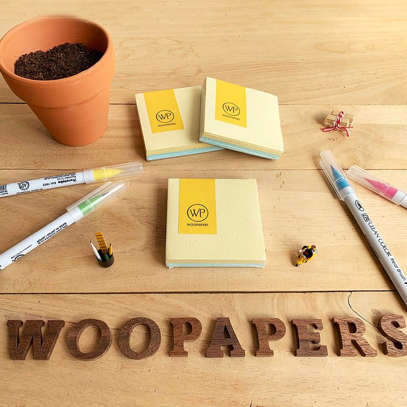 种子便条纸砖 双色款 - Spring - 便条纸/标签贴 - 纸 多色