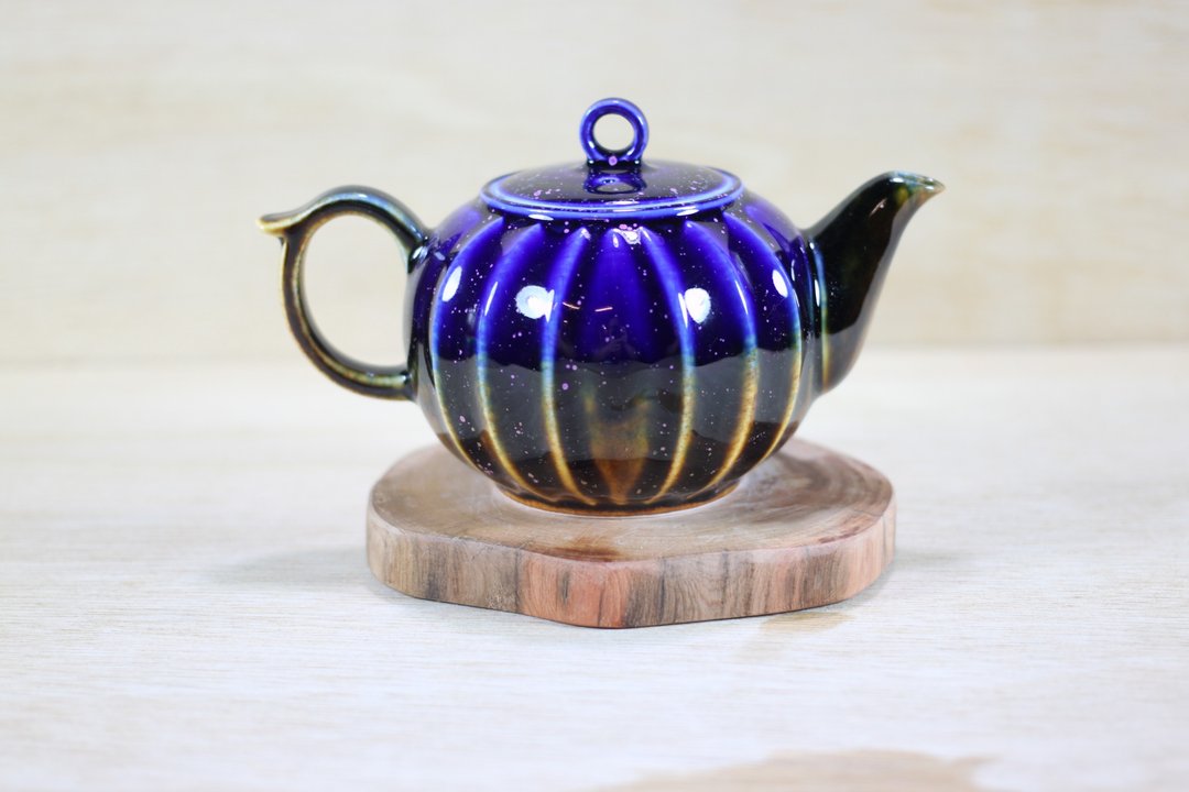 【父亲节礼物】晓樱 结晶釉 曲纹茶壶 陶艺名家叶敏祥作品 - 茶具/茶杯 - 陶 