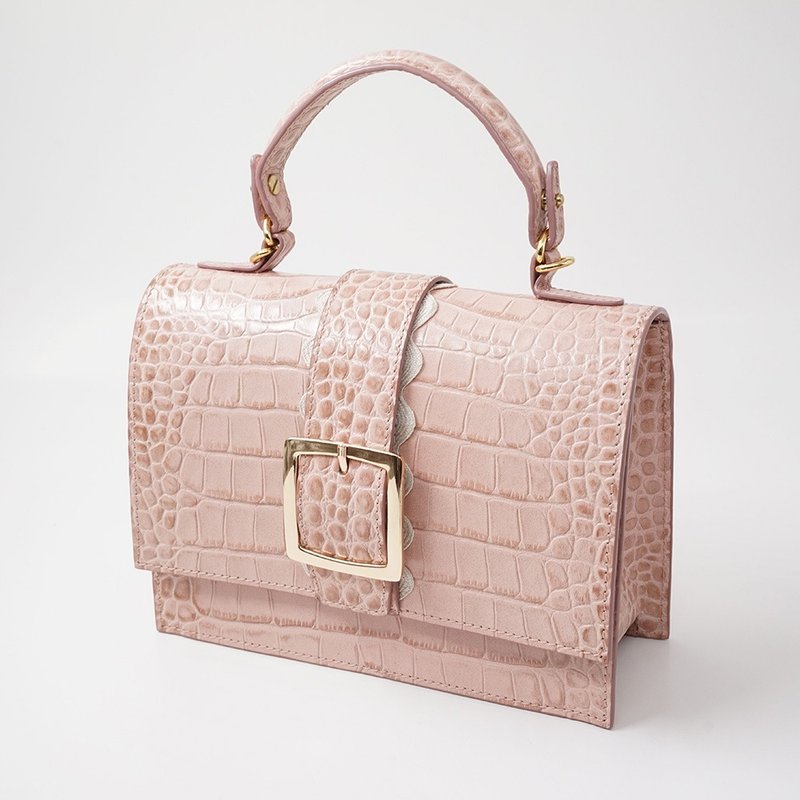 贾姬包 Jackie-O Bag 各式真皮牛皮 - 侧背包/斜挎包 - 真皮 粉红色