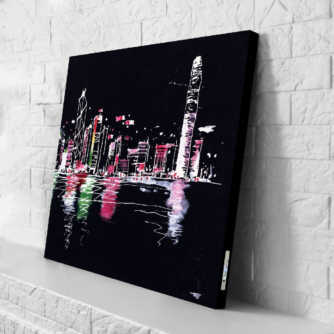 【日本 VisualSonic】蓝牙画布音箱 - Victoria Harbour  II - 扩音器/喇叭 - 木头 多色