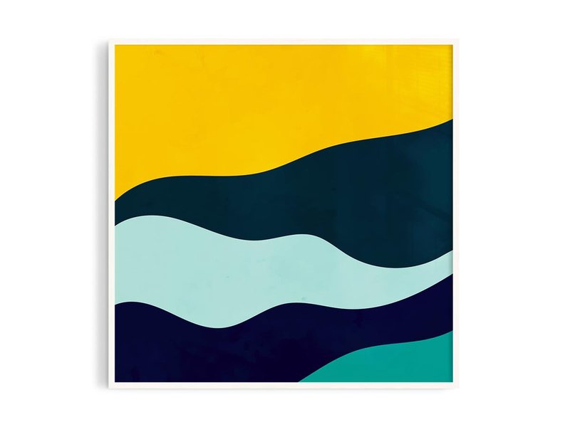 色彩图13_2丨插画/挂画/海报/台湾制原木画框/A4/尺寸可定制 - 海报/装饰画/版画 - 纸 橘色