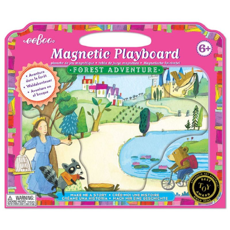 Magnetic Board 磁铁游戏板-Forest Adventure 森林冒险 - 拼图 - 纸 粉红色