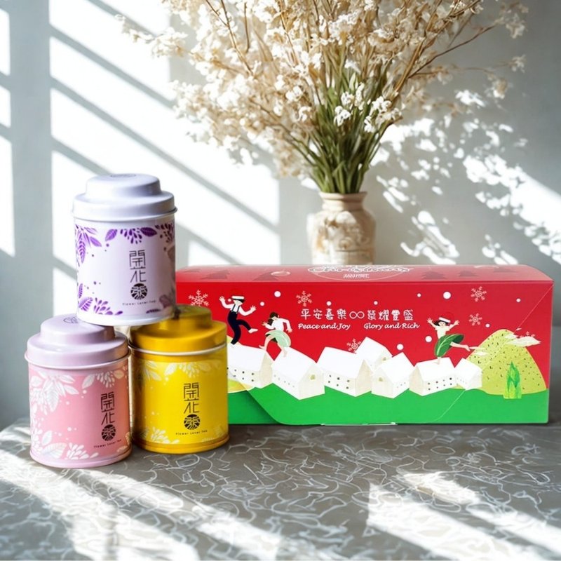 G【圣诞公益礼盒】无藏_开花茶单颗装 综合款3入小茶礼 - 茶 - 新鲜食材 多色