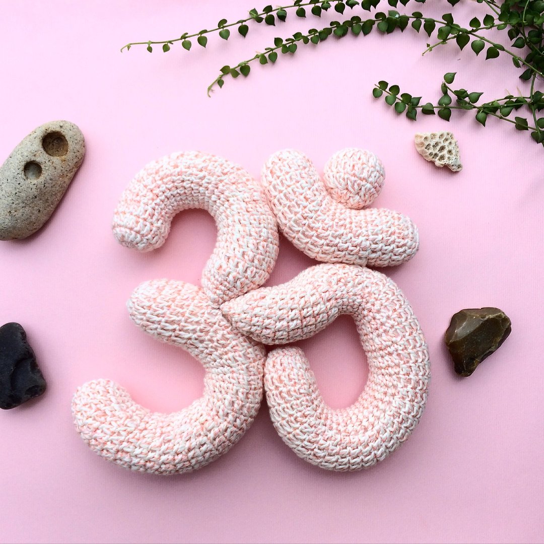 编织立体梵文om挂饰 - 摆饰 - 棉 