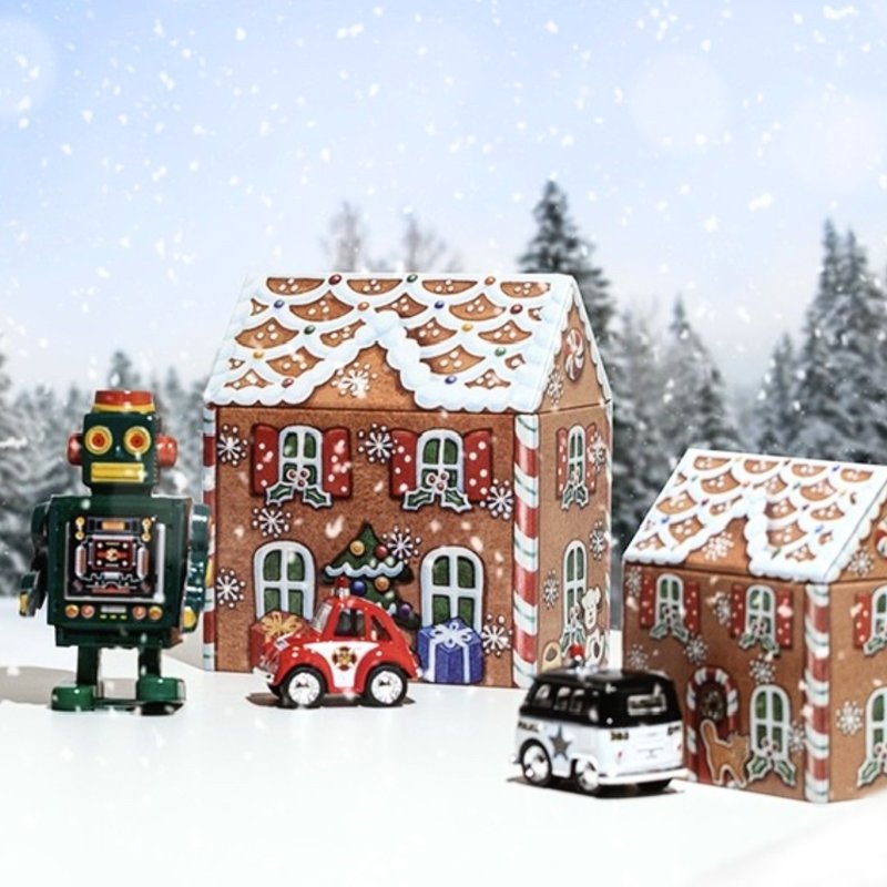 圣诞拐杖姜饼屋糖果礼盒(大)【英国糖迷你包6包入】 - 零食/点心 - 其他材质 橘色