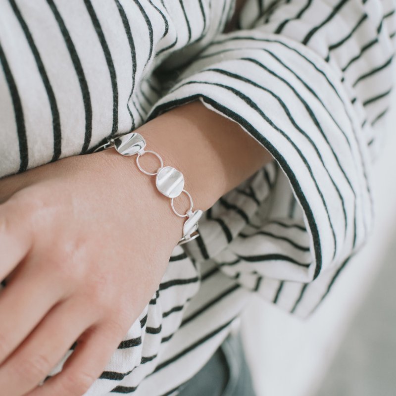 心的涟漪 - 纯银手链 - 手链/手环 - 纯银 银色