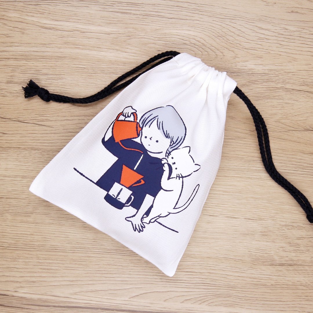 Drip Pouch 束口袋 - 束口袋双肩包 - 棉 