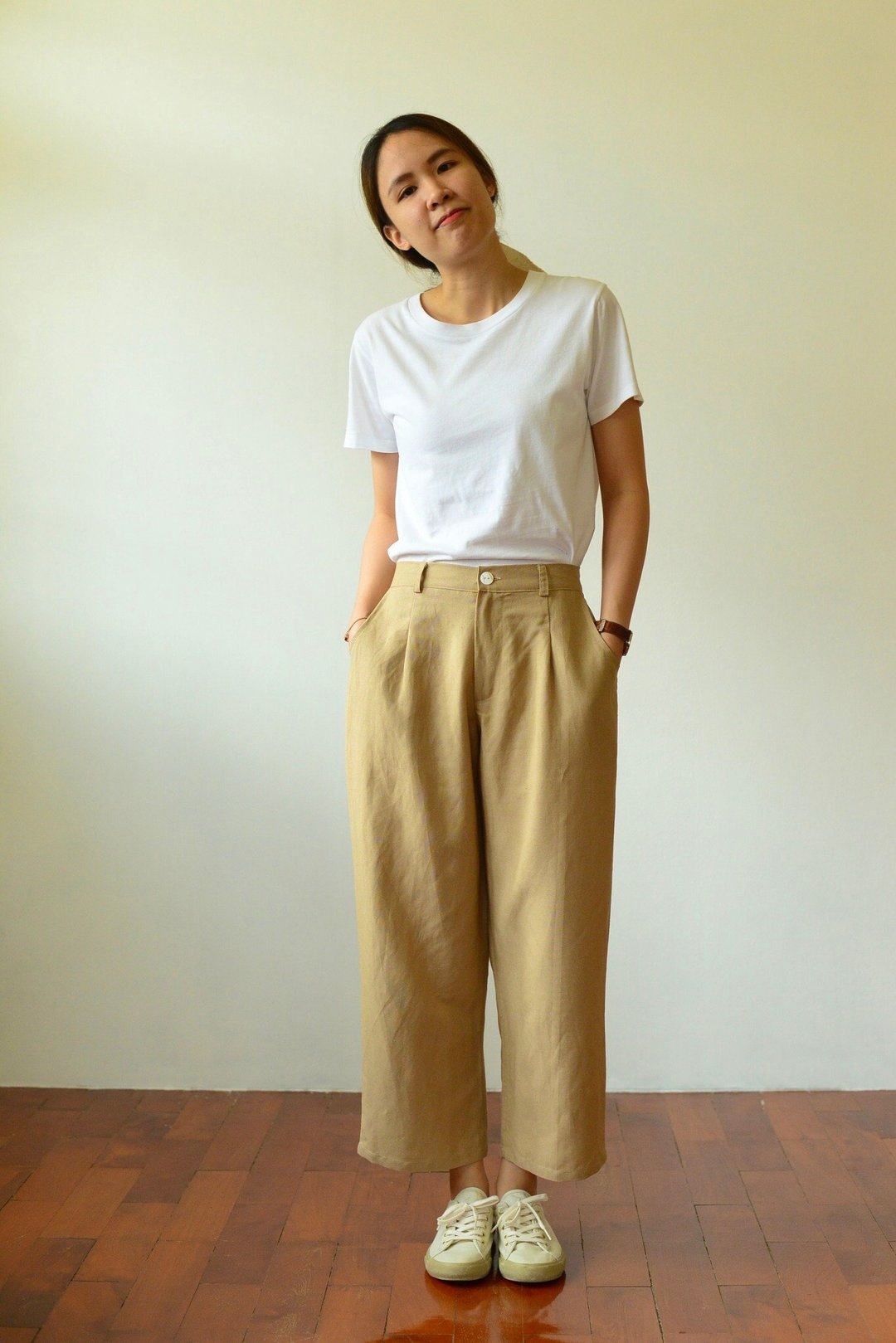 Linen straight leg pants - 女装长裤 - 亚麻 