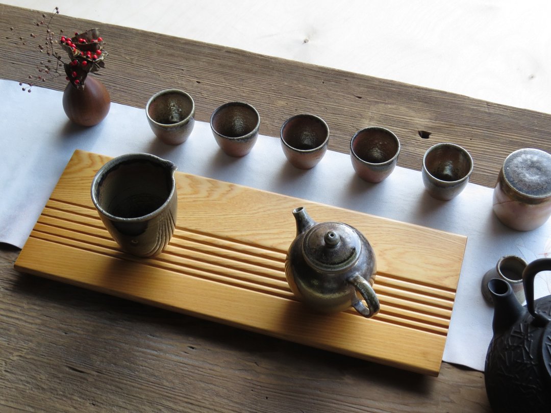 HO MOOD 解构系列—手作 原木茶盘 - 杯垫 - 木头 咖啡色