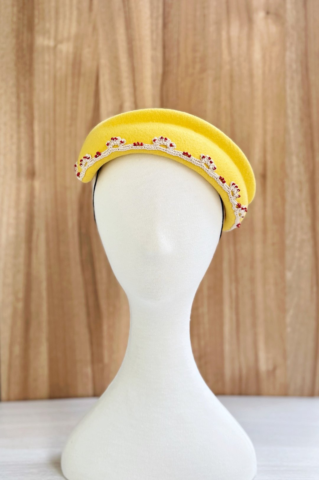 1930s 古董 Fascinator 羊毛帽 -Élan - 帽子 - 羊毛 