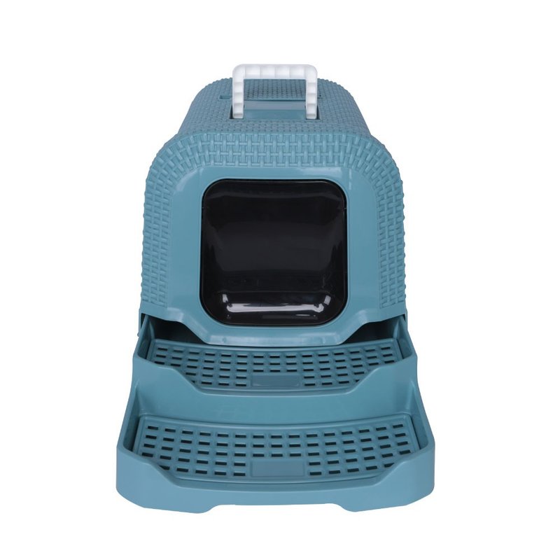 【MPETS】明亮舒适~典雅双阶猫砂盆(附猫砂铲) - 猫砂/猫砂垫 - 其他材质 多色