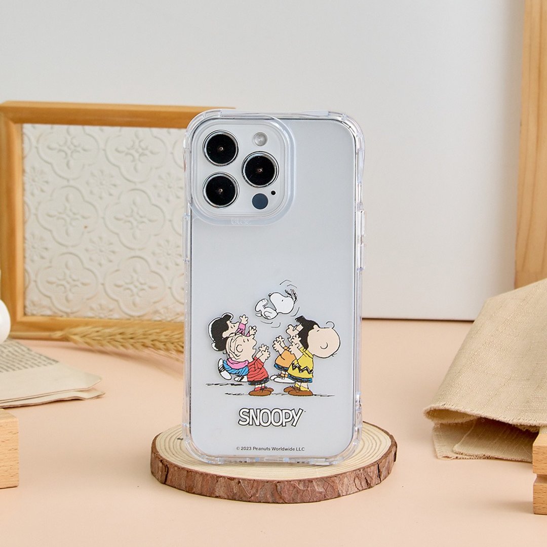 SNOOPY史努比开心同乐抗黄防摔MagSafe iPhone手机壳 - 手机壳/手机套 - 塑料 透明