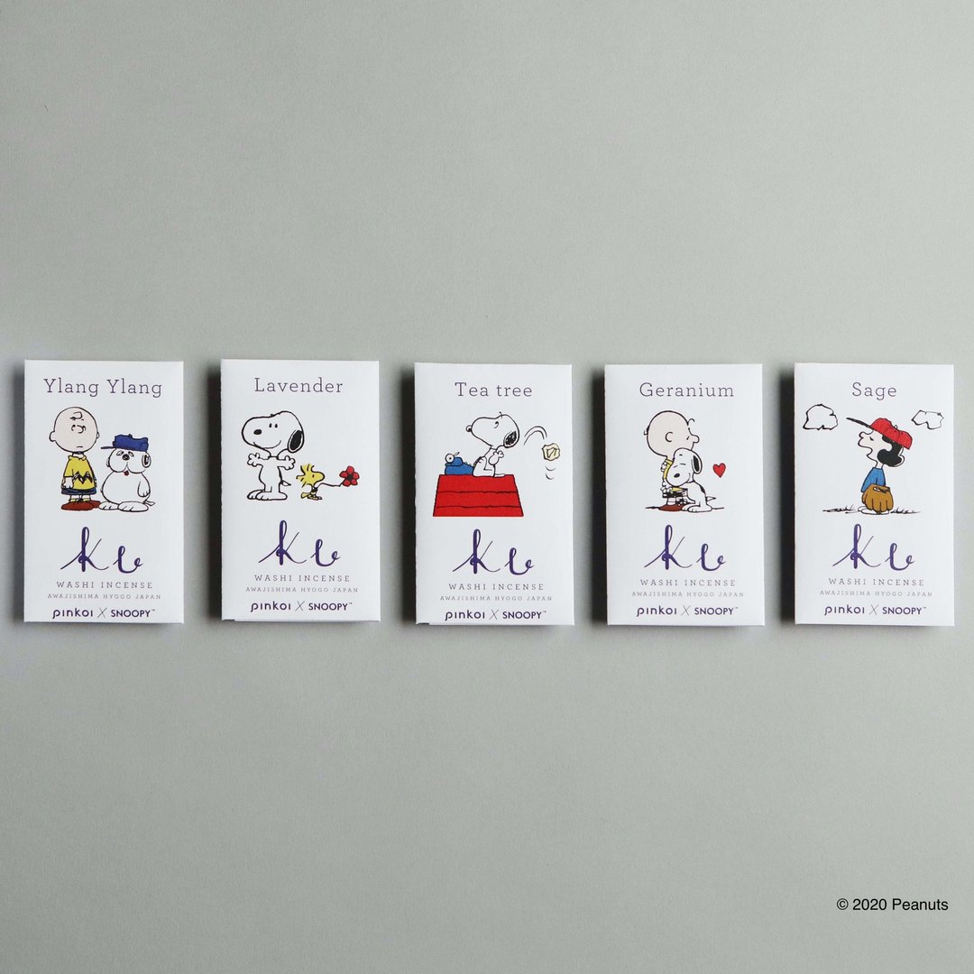【Ku】Awajishima Washi Incense | Peanuts Limited Edition - 香薰/精油/线香 - 其他材质 多色