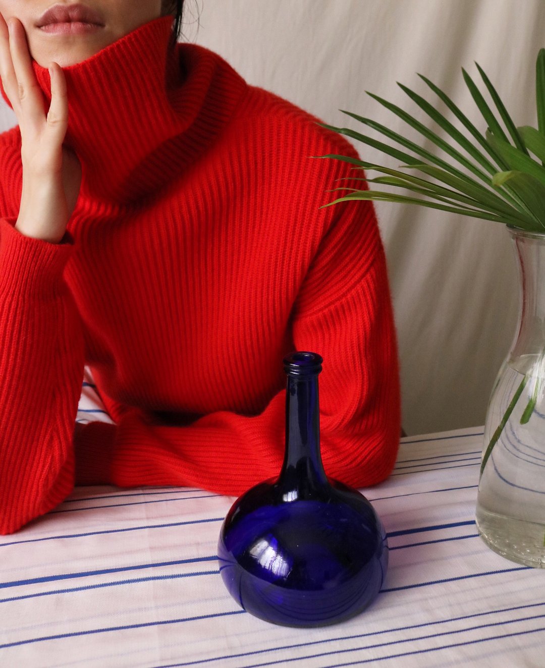 VANESSA SWEATER 套头落肩罗纹喀什米尔毛衣 现货 剩L - 女装针织衫/毛衣 - 羊毛 