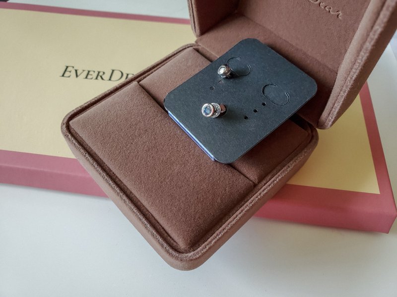 EverDear 定制化礼物 E0869 耳环 圣诞礼物 情侣耳环 - 耳环/耳夹 - 其他金属 多色