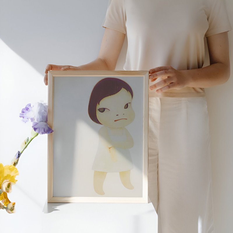 台湾制原木画框丨适用奈良美智B3海报 - 画框/相框 - 木头 咖啡色