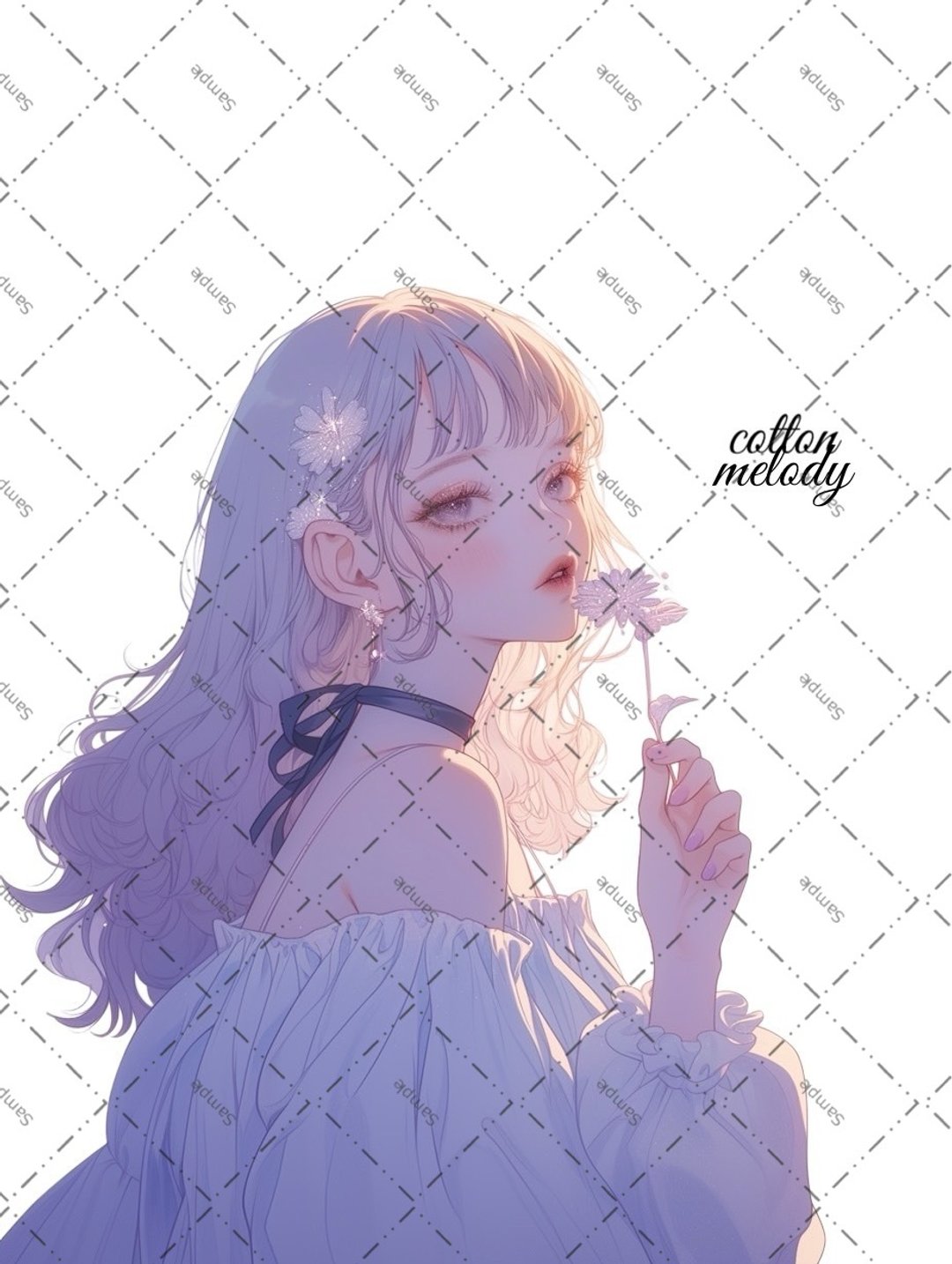 original sticker no.2026 人物贴纸 原创贴纸 原创人物贴纸 装饰贴纸 cotton melody - 贴纸 - 纸 