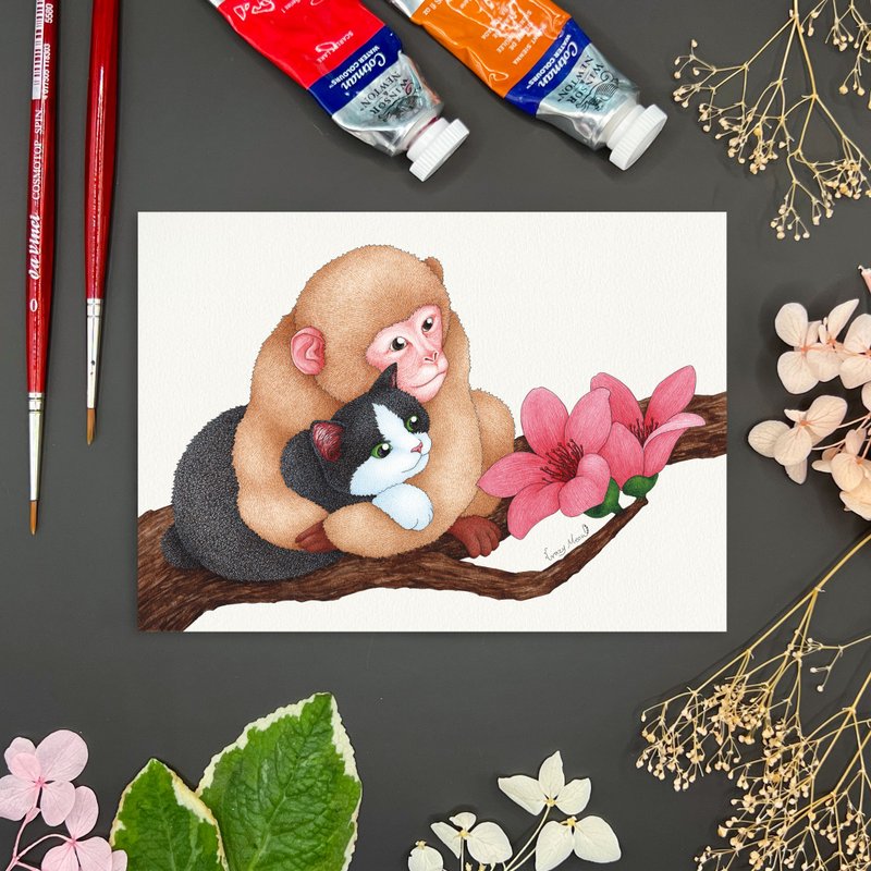 【猫疯子】明信片(115) - 卡片/明信片 - 纸 多色