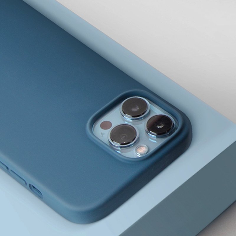 iPhone 13 LinoHue 硅胶防摔手机壳 支持磁吸充电-海蓝 - 手机壳/手机套 - 塑料 蓝色