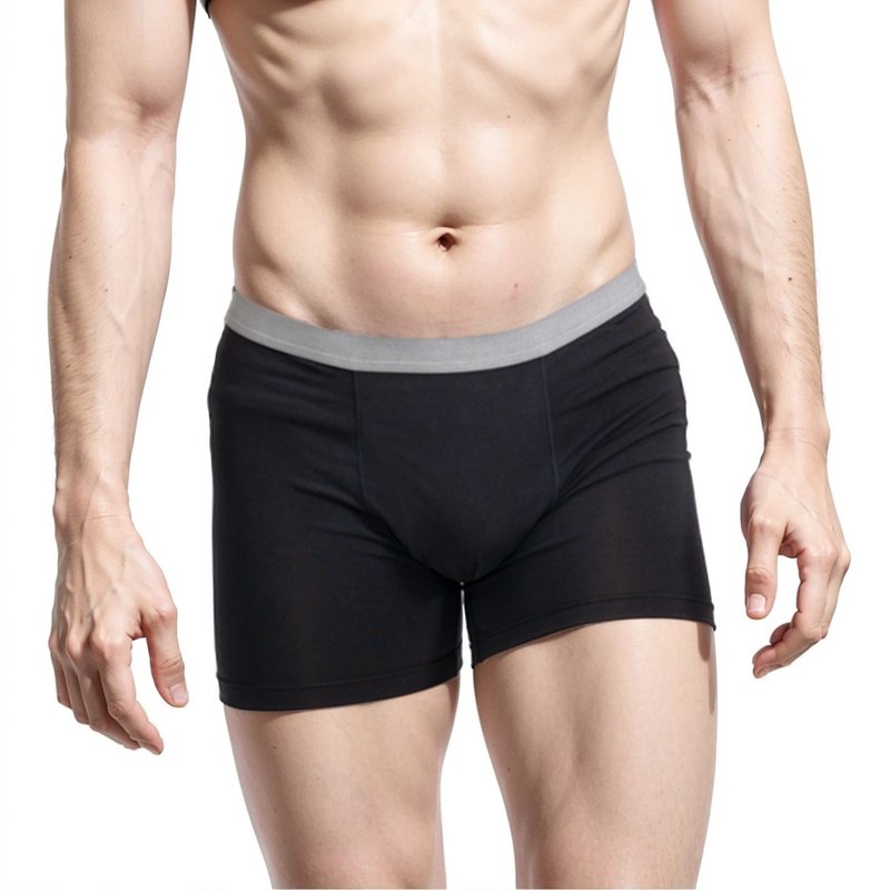 【快速出货】男平口铜氨丝体感内裤-COOCHAD酷爵 - 男士内衣裤 - 其他人造纤维 多色