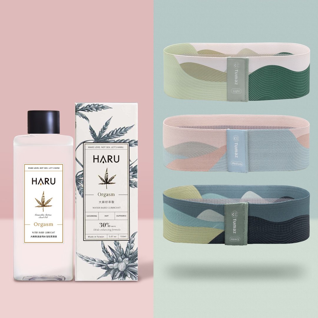 tumaz*haru联名  大麻热浪迷情润滑液+翘臀圈三入组 - 香薰/精油/线香 - 其他材质 