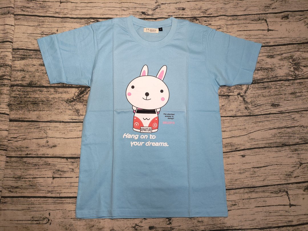 兔子追梦T-shirt - 女装 T 恤 - 棉 