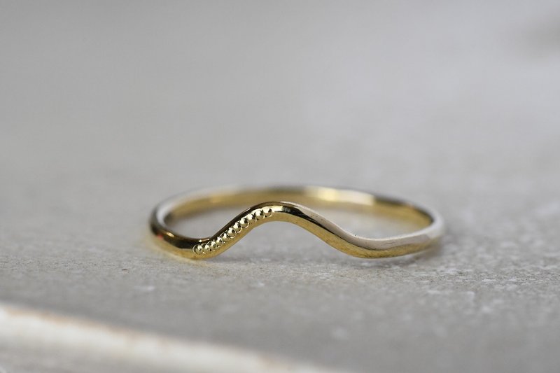 千光物语 8 1/4 米粒刻纹 - 戒指 - 其他金属 金色