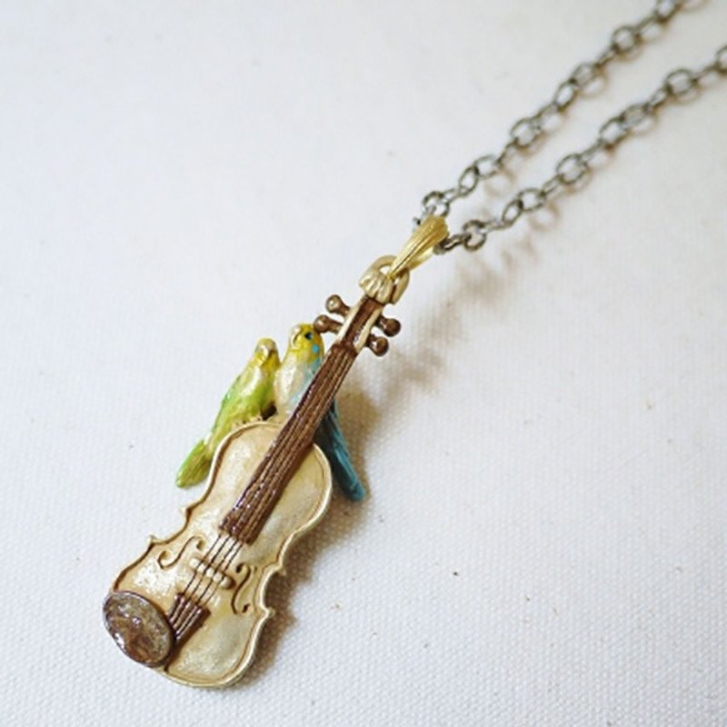 Greetings with Love Ai no Greeting / Necklace [Products on Linen] NE267 - 项链 - 其他金属 金色