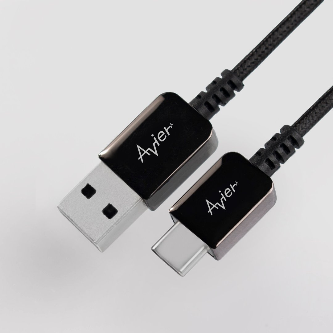 Avier CLASSIC USB C to A 编织高速充电传输线 (黑) / 三种尺寸 - 手机充电及周边 - 其他材质 