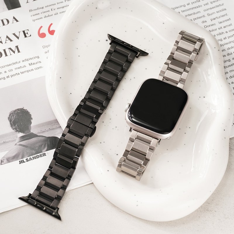 Apple watch - 平切面钛金属 苹果专用表带 - 表带 - 其他金属 