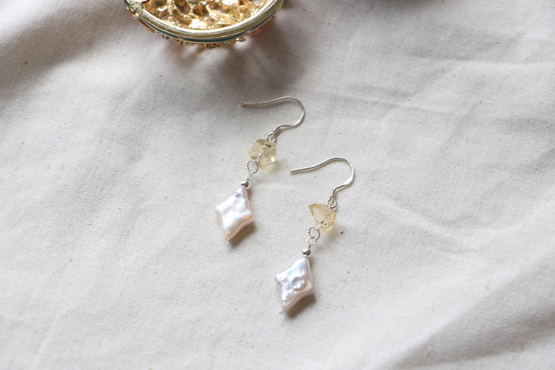 Gleam 光环 - 耳环/耳夹 - 半宝石 