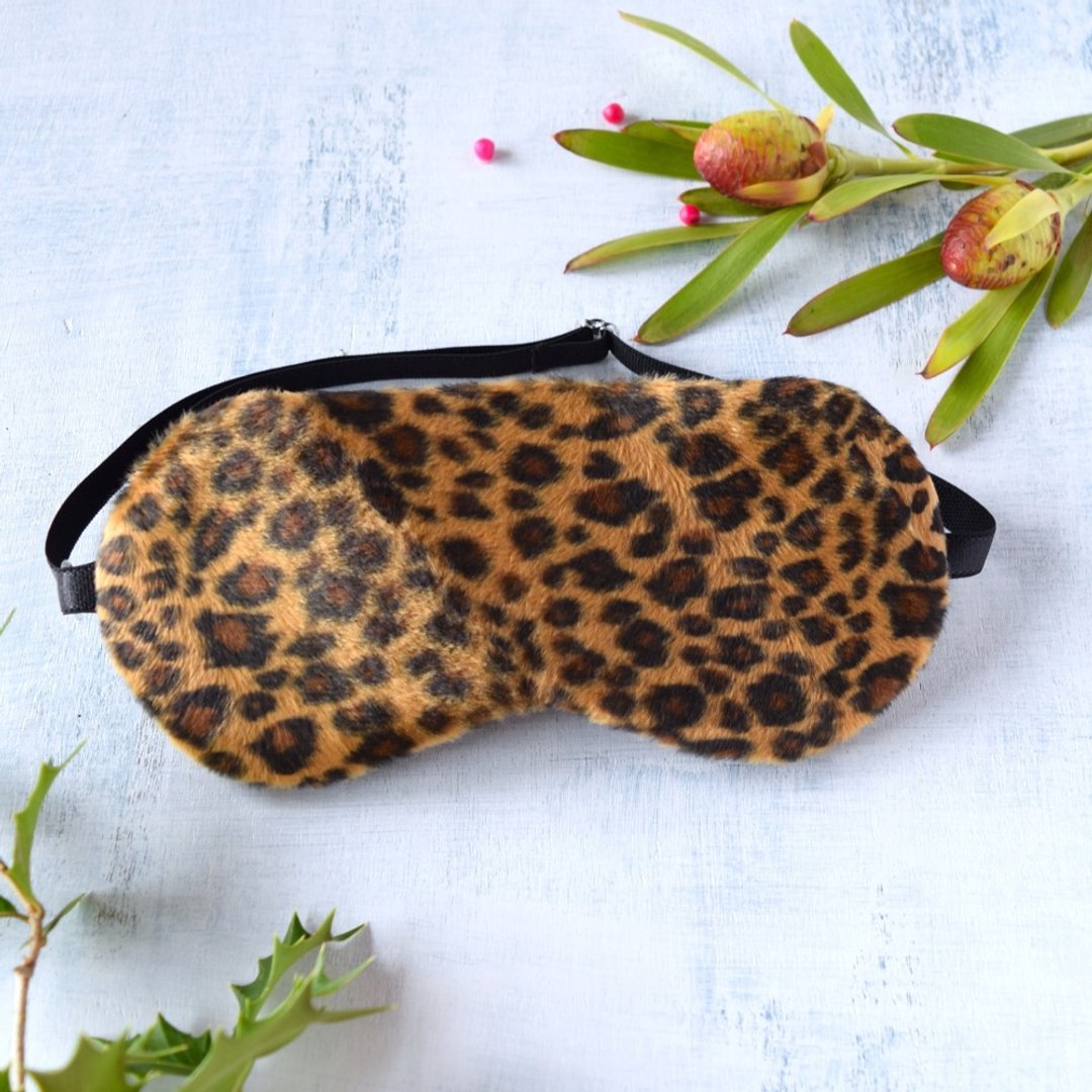 Shiny Leopard/眼罩/旅游/旅游随身物品 - 眼罩 - 棉 咖啡色
