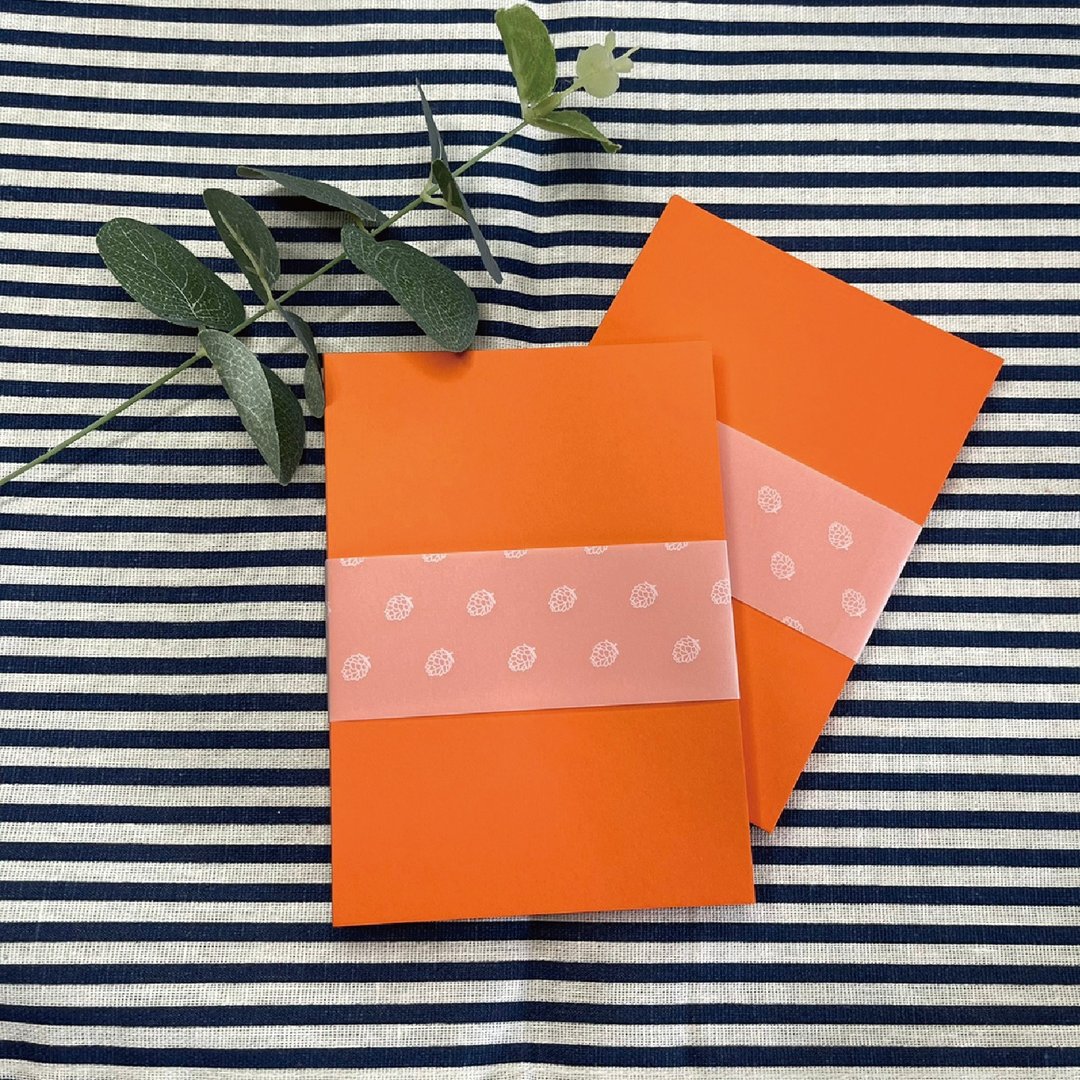台湾制 空白明信片  DIY纸材 手作材料 橘卡 (20入)-现货 - 卡片/明信片 - 纸 橘色