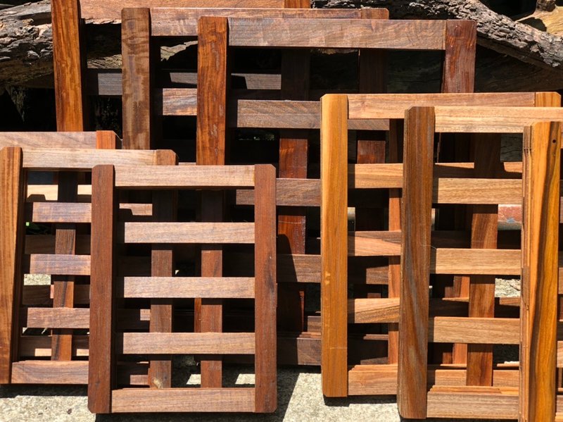 木框盆/原木盆/植栽盆/鹿角蕨上板/植栽布置/巴拉圭紫檀 - 植栽/盆栽 - 木头 咖啡色