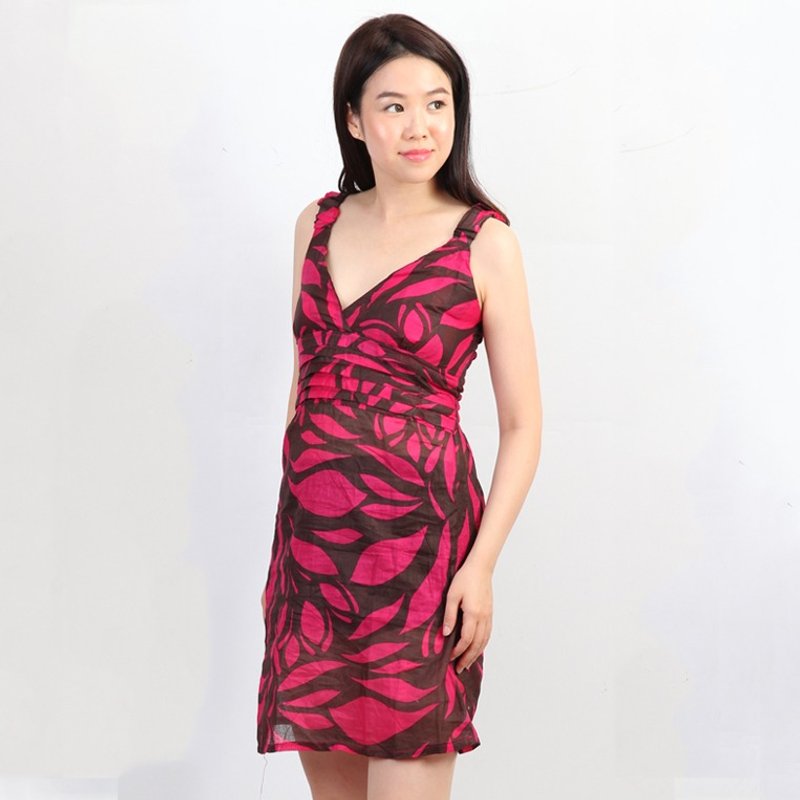 ATIPA Colly Beachwear衣服 - 洋装/连衣裙 - 棉．麻 粉红色