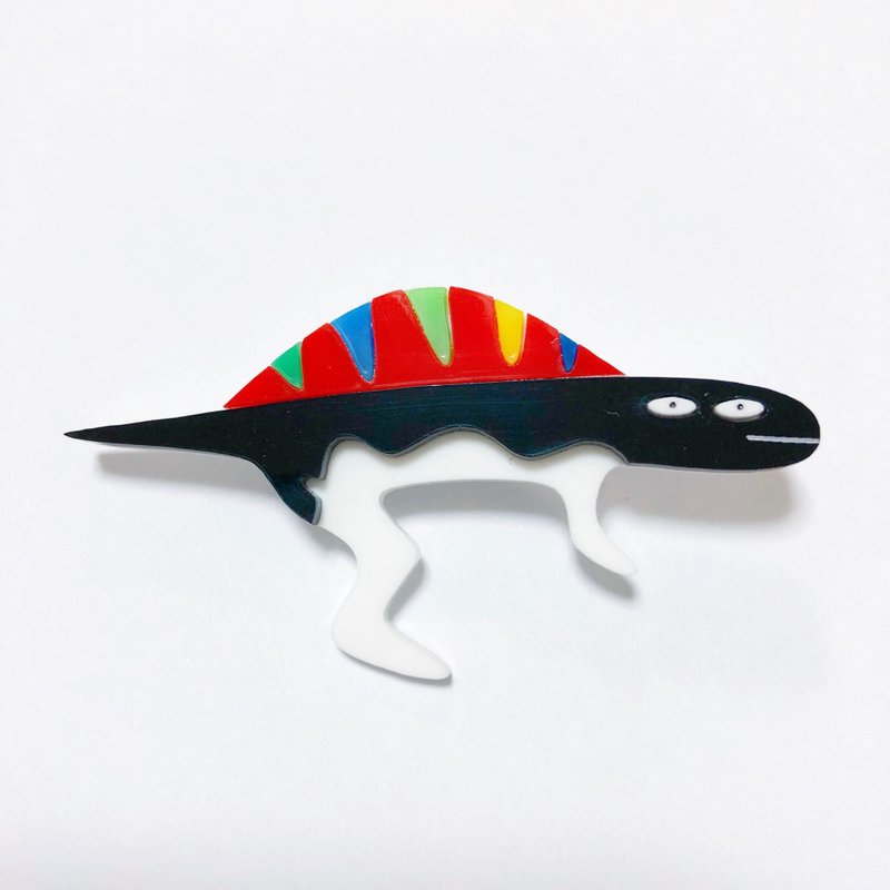 Sevireha de Saurus brooch - 胸针 - 压克力 黑色