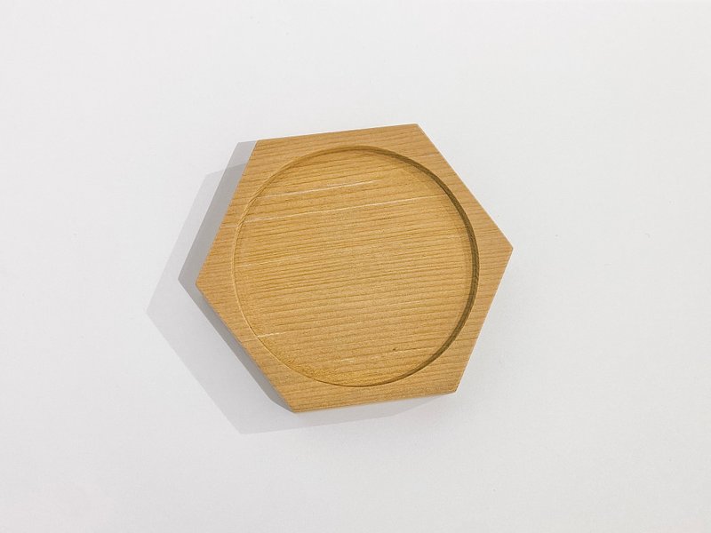 老挝香桧杯垫 - 杯垫 - 木头 卡其色