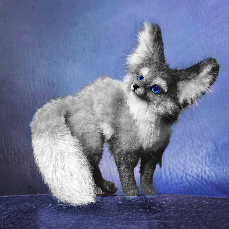 定制化 phenec 狐狸奇幻动物毛绒艺术娃娃 - 玩偶/公仔 - 其他人造纤维 多色