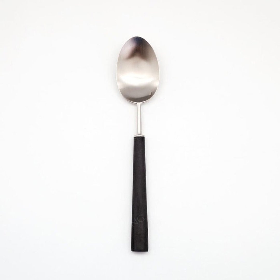 葡萄牙 Cutipol  EBONY  黑银20.6CM主餐匙 - 餐刀/叉/匙组合 - 不锈钢 银色